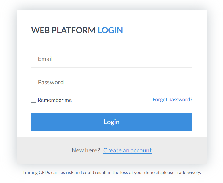 Clicktrades web platform login